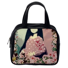 Rose Floral Doll Classic Handbag (one Side) by snowwhitegirl