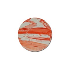 Orange Swirl Golf Ball Marker