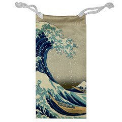 The Classic Japanese Great Wave Off Kanagawa By Hokusai Jewelry Bag by PodArtist