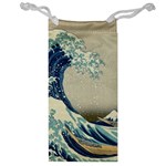 The Classic Japanese Great Wave off Kanagawa by Hokusai Jewelry Bag Front