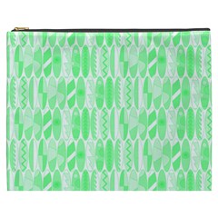 Bright Lime Green Colored Waikiki Surfboards  Cosmetic Bag (xxxl) by PodArtist