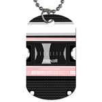Pink Compact Cassette Dog Tag (One Side) Front