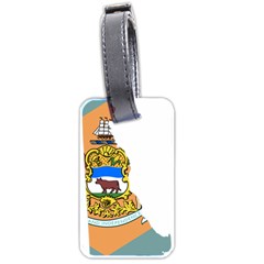 Flag Map Of Delaware Luggage Tags (two Sides) by abbeyz71