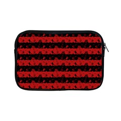 Blood Red And Black Halloween Nightmare Stripes  Apple Ipad Mini Zipper Cases by PodArtist