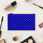 Little  Dots Royal Blue Cosmetic Bag (Small) Front