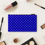 Little  Dots Royal Blue Cosmetic Bag (Small) Back