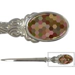 Brown Background Layout Polygon Letter Opener Front
