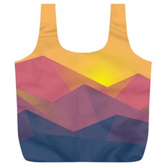 Image Sunset Landscape Graphics Full Print Recycle Bag (xl) by Sapixe