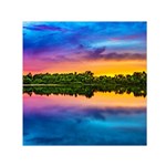 Sunset Color Evening Sky Evening Small Satin Scarf (Square) Front