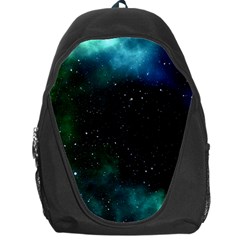 Galaxy Sky Blue Green Backpack Bag by snowwhitegirl