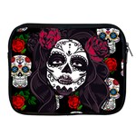 Mexican Skull Lady Apple iPad 2/3/4 Zipper Cases Front