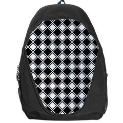 Square Diagonal Pattern Seamless Backpack Bag by Simbadda