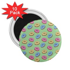 Donuts Pattern 2 25  Magnets (10 Pack) 