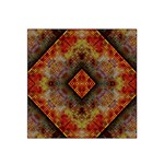 Autumn Kaleidoscope Art Pattern Satin Bandana Scarf Front