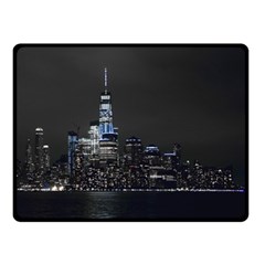 New York Skyline New York City Double Sided Fleece Blanket (small) 