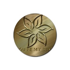 You Are My Star Rubber Coaster (round) 
