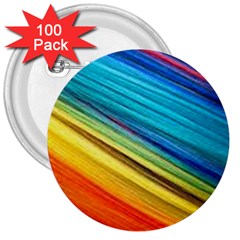 Rainbow 3  Buttons (100 Pack)  by NSGLOBALDESIGNS2