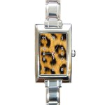 Animal print 3 Rectangle Italian Charm Watch Front