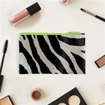 Zebra print Cosmetic Bag (XS) Back