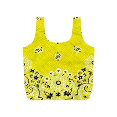 Grunge Yellow Bandana Full Print Recycle Bag (s) by dressshop