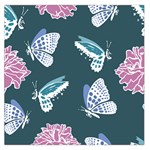 Butterfly  Large Satin Scarf (Square) Front