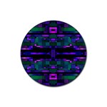 Abstract Pattern Desktop Wallpaper Rubber Coaster (Round)  Front