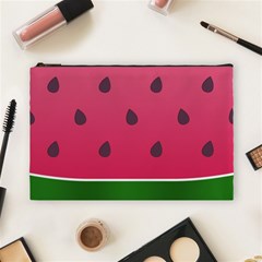 Watermelon Fruit Summer Red Fresh Cosmetic Bag (large)