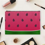 Watermelon Fruit Summer Red Fresh Cosmetic Bag (Large) Front