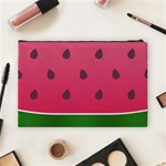 Watermelon Fruit Summer Red Fresh Cosmetic Bag (Large) Back
