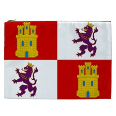 Flag Of Castile & León Cosmetic Bag (xxl) by abbeyz71