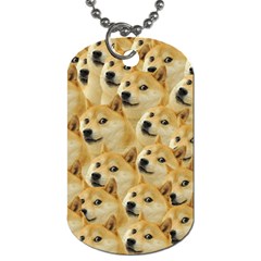 Doge Meme Doggo Kekistan Funny Pattern Dog Tag (one Side) by snek