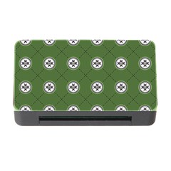 Logo Kekistan Pattern Elegant With Lines On Green Background Memory Card Reader With Cf by snek