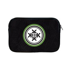Official Logo Kekistan Circle Green And Black On Black Textured Background Apple Ipad Mini Zipper Cases by snek