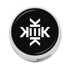 Official Logo Kekistan Circle Black And White On Black Background 4-port Usb Hub (one Side) by snek