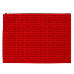Maga Make America Great Again Usa Pattern Red Cosmetic Bag (xxl) by snek