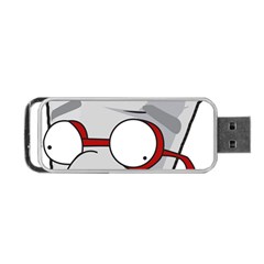 Purple Cup Nerd Portable Usb Flash (one Side)