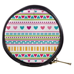 Geometry Line Shape Pattern Mini Makeup Bag by Alisyart