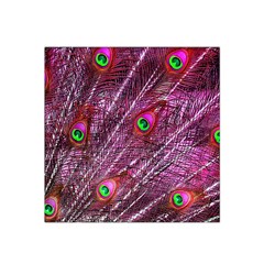 Peacock Feathers Color Plumage Satin Bandana Scarf