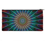 Fractal Peacock Rendering Pencil Cases Back