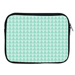Mint Triangle shape pattern Apple iPad 2/3/4 Zipper Cases Front