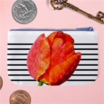 Red tulip and black stripes Large Coin Purse Back