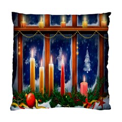 Christmas Lighting Candles Standard Cushion Case (one Side) by Wegoenart