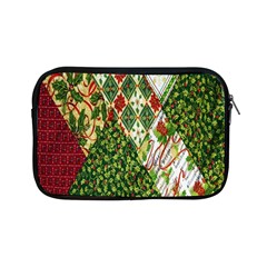 Christmas Quilt Background Apple Ipad Mini Zipper Cases by Wegoenart