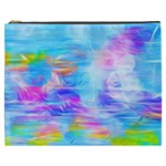 Background Drips Fluid Colorful Cosmetic Bag (XXXL) Front