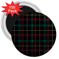 Plaid Tartan Checks Pattern 3  Magnets (100 Pack)