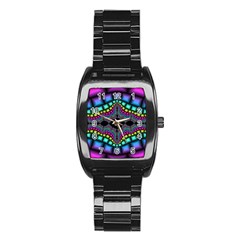 Fractal Art Artwork Digital Art Stainless Steel Barrel Watch