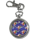 Christmas Vintage Santa Background Key Chain Watches Front