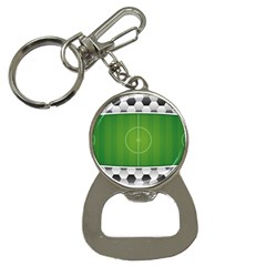 Background Sports Soccer Football Bottle Opener Key Chains by Wegoenart