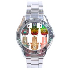 Evil Eye Protection Charm Colorful Stainless Steel Analogue Watch by Wegoenart
