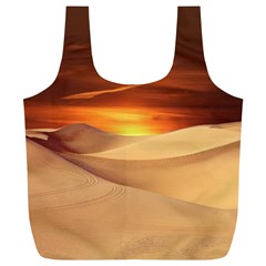 Desert Sun Landscape Sunset Dune Full Print Recycle Bag (xl)